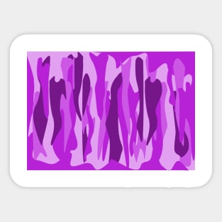 Purple Tone Abstract Camouflage Sticker